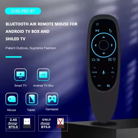 G10S Pro BT Voice Remote Control 2.4G Wireless Air Mouse with Gyroscope IR Learning for Android TV Box PC