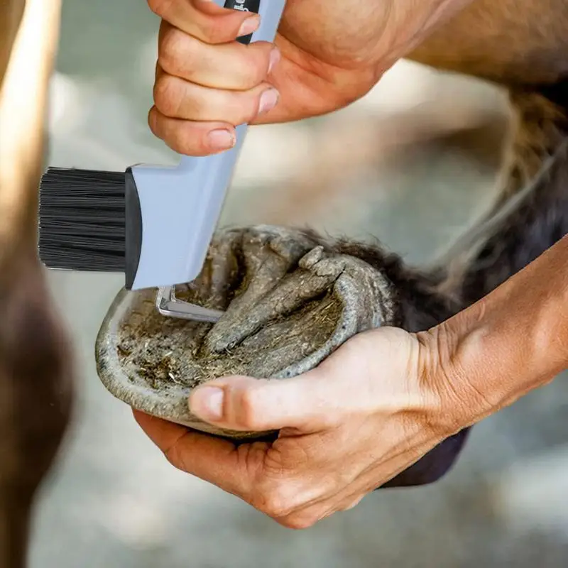 Hoof Picks For Horses Sturdy Portable Hoofpick Horse Brushes Horse Hoof Picks Fine Brush Sturdy Metal Pick For Horses Donkey