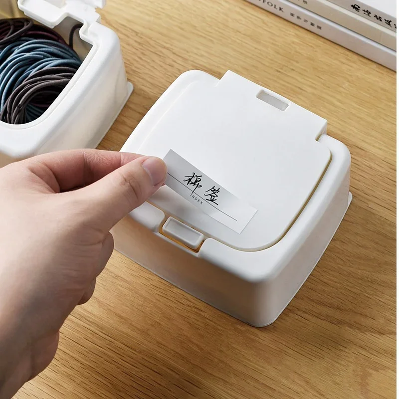 Cotton Swab Organizer Small Object Classification Drawer Storage Box Pop-up Window Push-type Desktop Storage Organizer Box