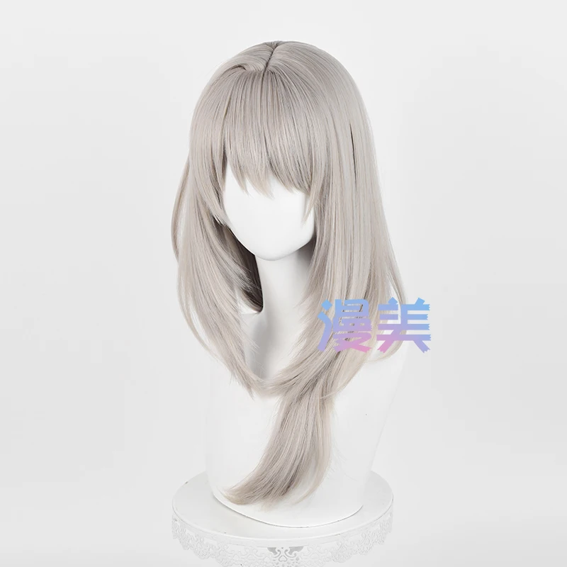 Momoka Kawaragi Cosplay Wig 60cm Long Linen Wigs Heat Resistant Synthetic Hair Women Girls Halloween Role Play Prop Anime