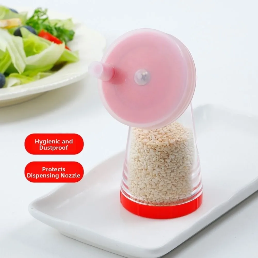 Durable Hand-Rotated Sesame Seed Grinder Plastic Multifunctional Spice Container Spice Grinder Home Kitchen Tool