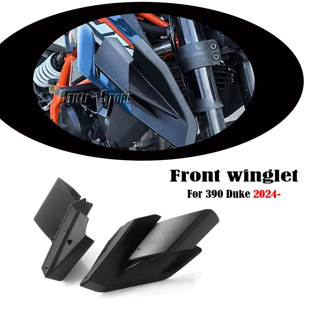 

NEW Motorcycle Side Downforce Naked Spoilers Fixed Winglet Fairing Wings Deflectors For 390 Duke 390Duke 390 DUKE 2024