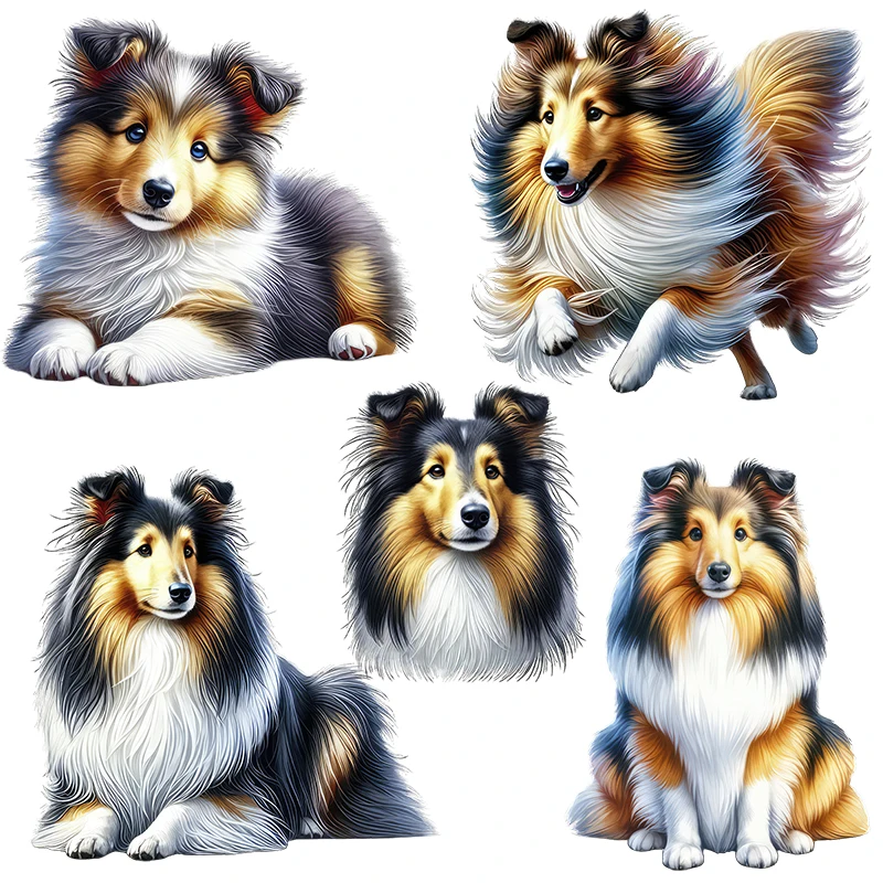 Three Ratels CD55 Colorful cartoon puppy stickers for home decoration IPAD decals funny car body stickers