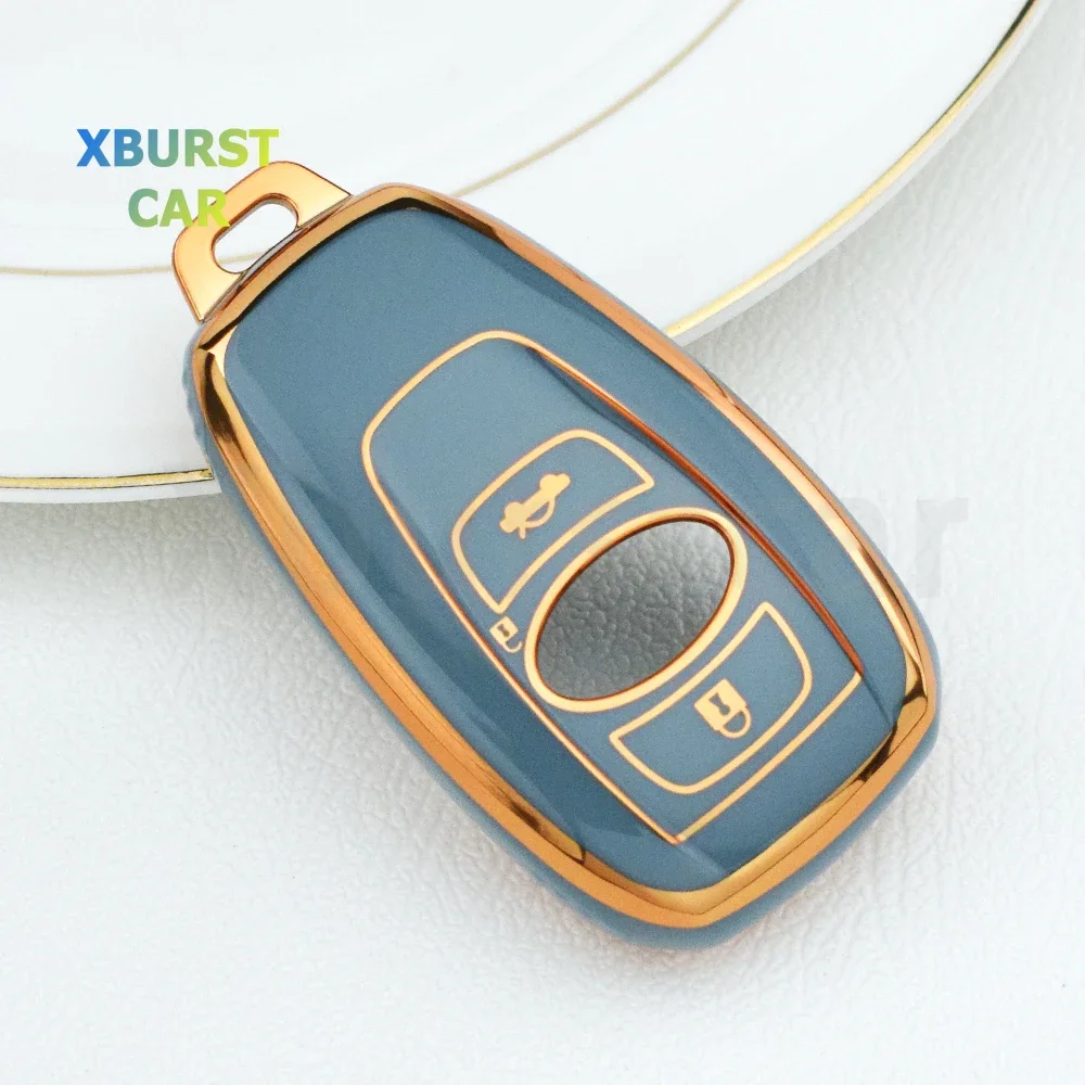 For Subaru Legacy Outback 3 WRX Impreza STI Forester BRZ XV SV Auto Shell Fob 3/4 Buttons Soft TPU Car Remote Key Case Cover