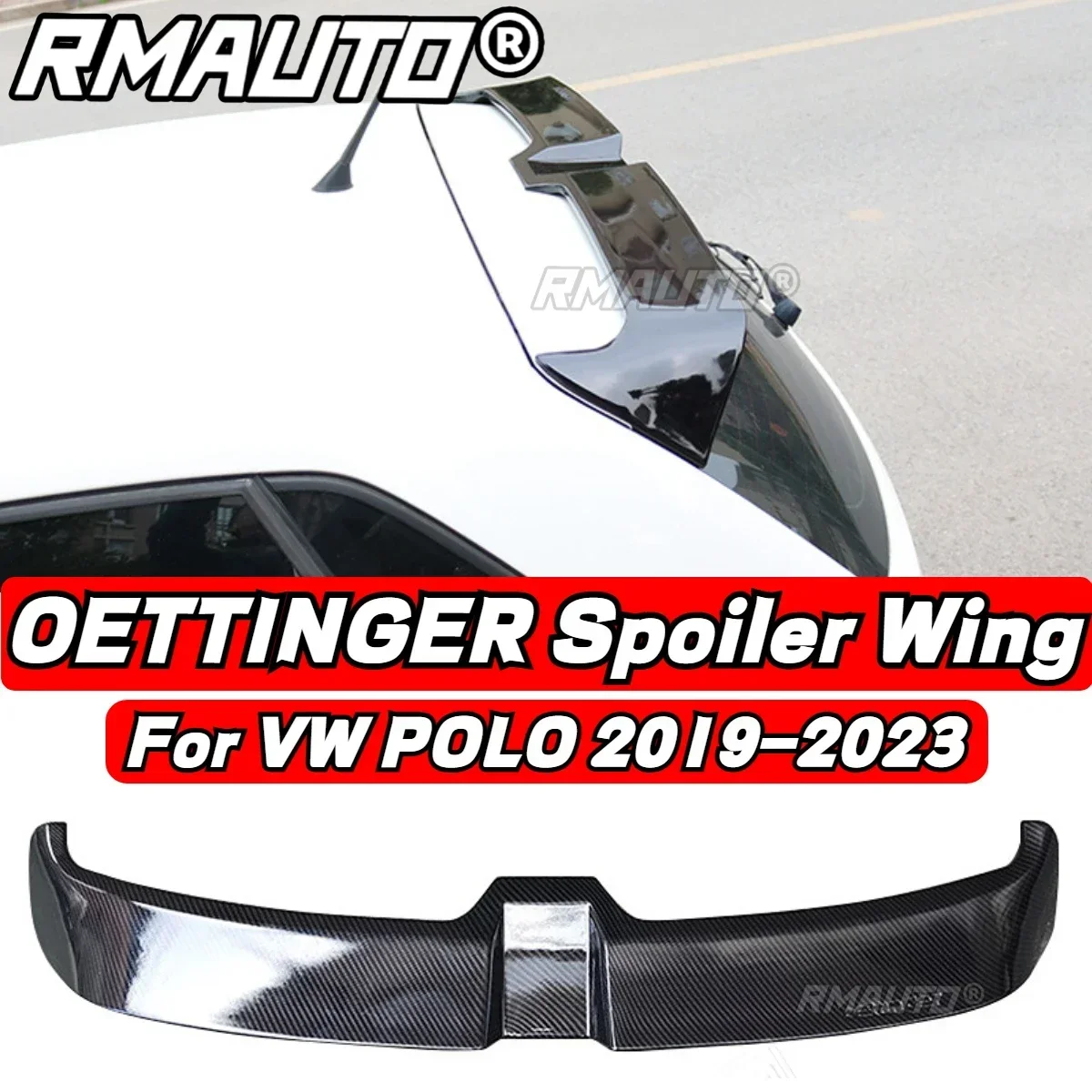 

POLO MK7 Spoiler Carbon Fiber Front Bumper Splitter Lip Rear Spoiler Diffuser Lip For VW POLO MK5 MK6 MK7 MK8 2009-2023 Body Kit