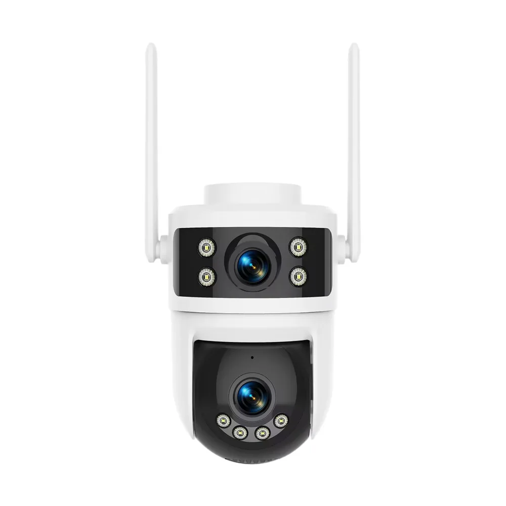 Carecam APP 6MP UHD Dual Lens Double Screen PTZ  IP Dome Camera AI Humanoid Detection Full Color  CCTV Intercom Baby Monitor