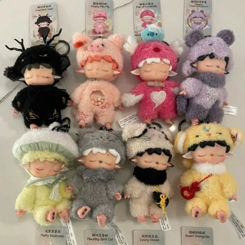 

Оригинальная новая коллекционная плюшевая кукла Pop Mart Mimi Wu Shi Xiao Yao Guai Blind Box: милая трендовая арт-игрушка, украшение для рабочего стола, подарок для девочки, таинственная коробка