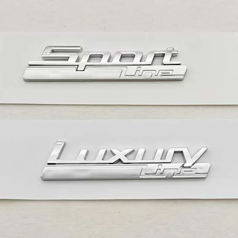 3D ABS Car Logo Luxury Line Sport Line Emblem Sticker Fender Side Badge for BMW 320i 330i 320d 530i 530d 730i 730d Accessories