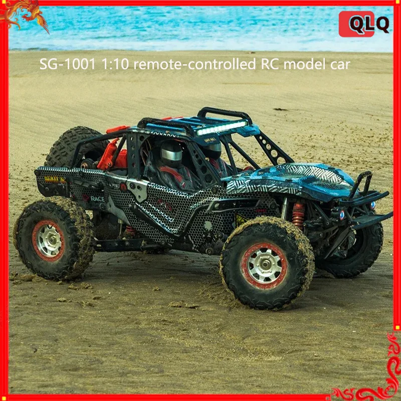 New Sg-1001 1:10 Remote-controlled Model Vehicle High-speed Rc Brushless Off-road Vehicle Desert Card 3s Electric Metal Chassis