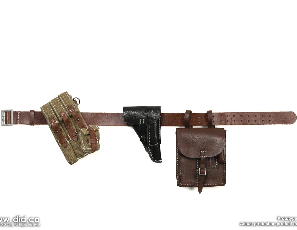 

DID D80172 Man Who WWII Series Soldier Tactical Waist Belt Bags Set Accessories For 12" Soldier Doll Scene Component 1/6