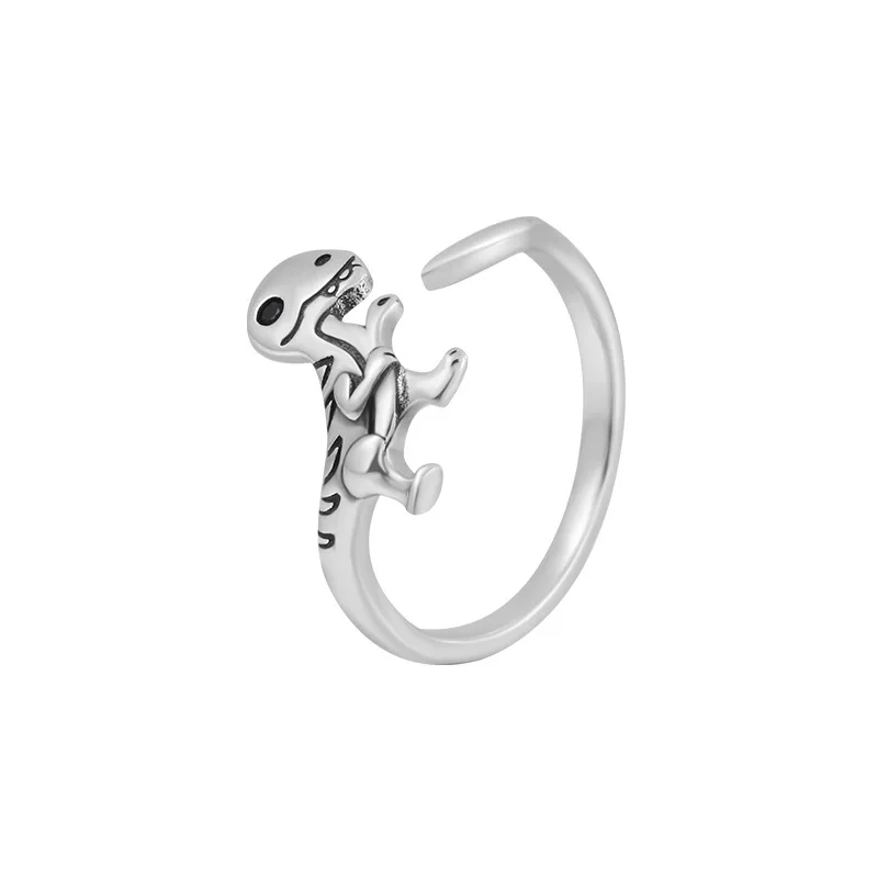 Women's 925 Silver Dinosaur Cocktail Ring