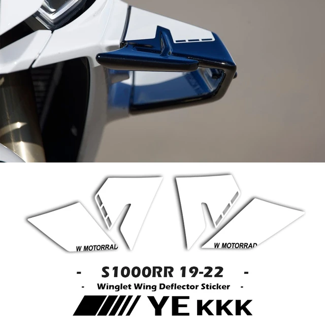 For BMW S1000RR 2019 2020 2021 2022 Winglet Wing Deflector Sticker Fairing  Shell Sticker Decal HP4 Full Logo - AliExpress