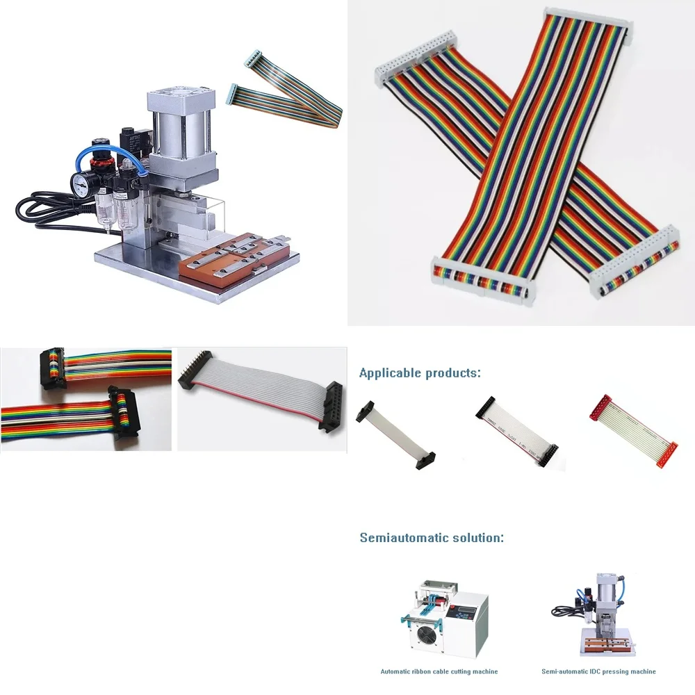 （2026）hotProfessional Factory Idc Ribbon Cable Crimp Making Machine Connector Crimping Flat with Wholesale Price