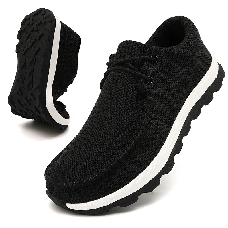 Breathable Men Casual Shoes Lightweight Male Vulcanized Shoe Outdoor Platform Men's Loafers Soft Mesh Flats Non-slip Sneakers