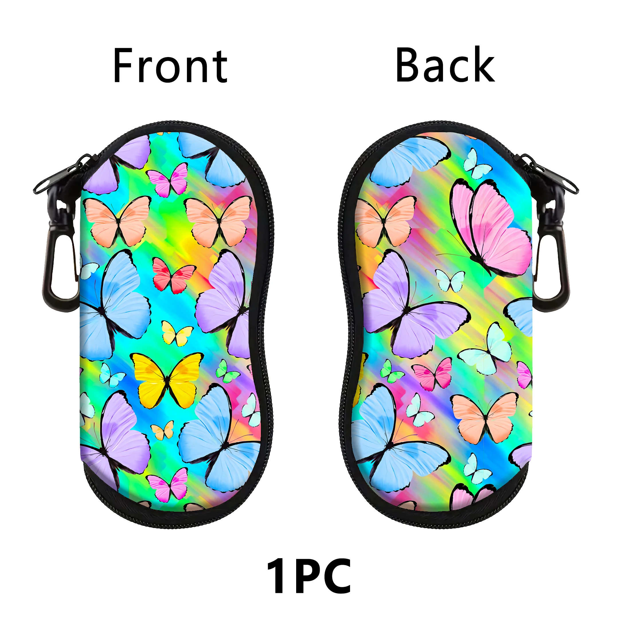 Butterfly Glasses Case Glasses Protective Shell Clothing Accessories Men Women Bag Decorate Fashion Glasses Bag Gifts for Friend