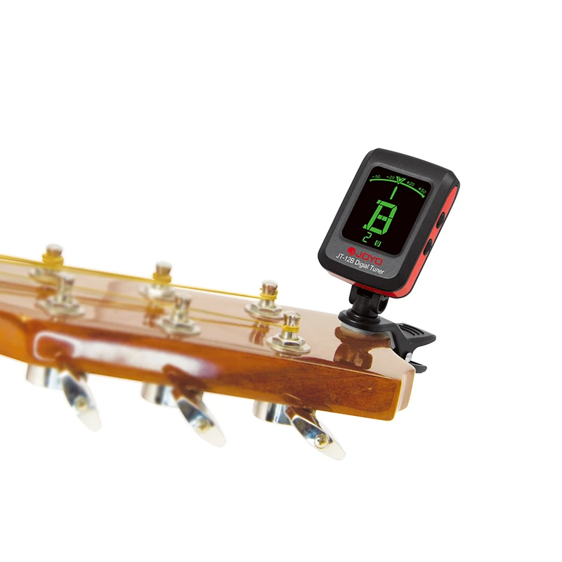 JOYO JT-12B Electric Guitar Tuner Digital Tuner Clip Clip-on Tuner for Chromatic Guitar Bass Violin Ukulele Music Guitar Parts