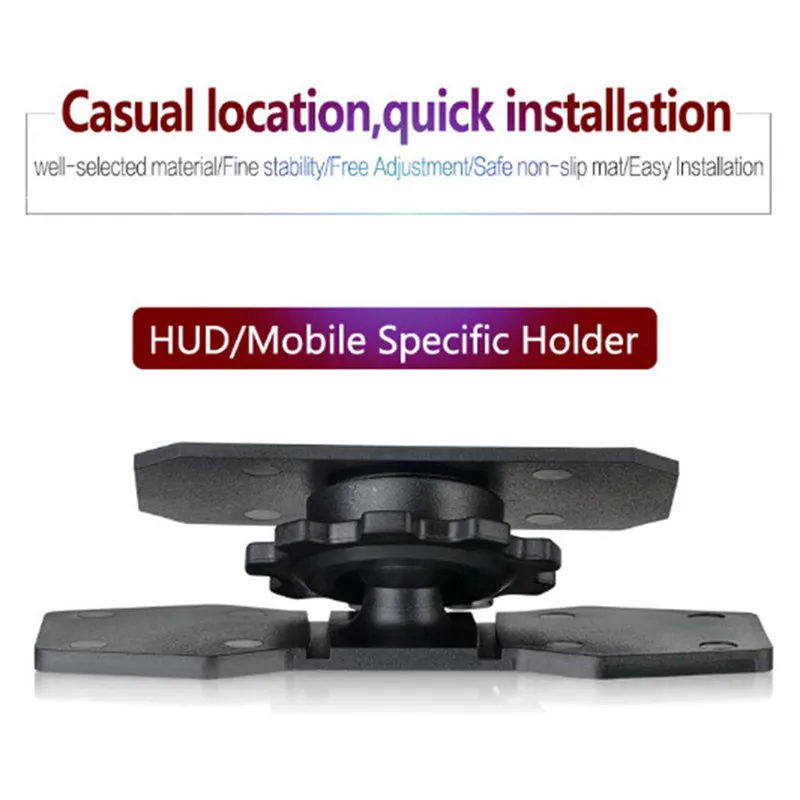 Universal Car GPS Cellphone Holder Anti-slip Mat HUD Head-Up Display Projector Phone Bracket Pad Dashboard Mount Stand