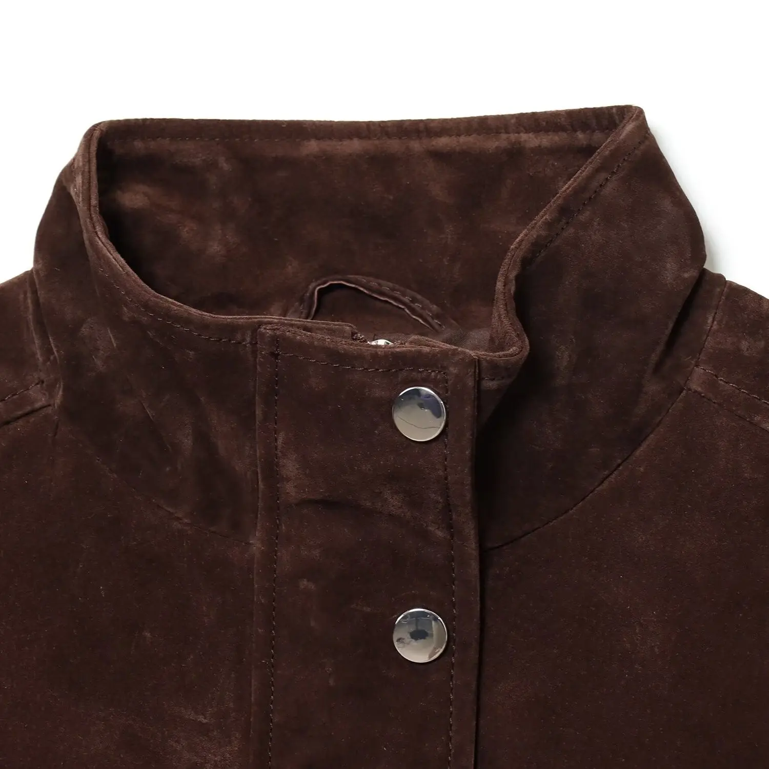 جايت نسائي خريفي من قماش الدنيم مع كيت مزخرف من قماش البوليستر فضفاض مناسب للإغلاق بسحاب رفيع عادي #4