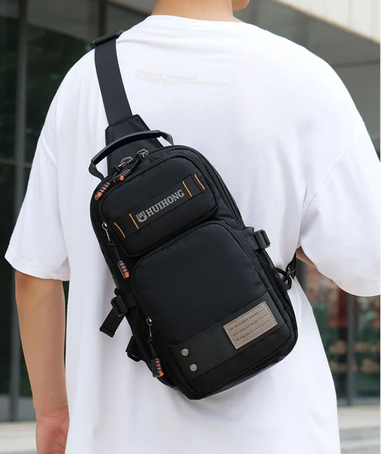 

Men's Waist Bag Travel Casual Chest Bags Outdoor Hiking Climbing Backpack Multifunction Messenger Rig Pouch College Schoolbag 가방