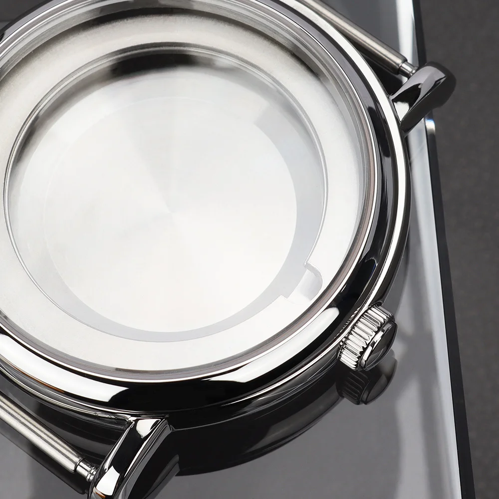 40mm 2824 Gehäuse Edelstahl Uhrengehäuse Luxus-Uhren Ersatzteile für ETA 2824 PT5000 Uhrwerk Gewölbtes Saphirglas – Detail 11