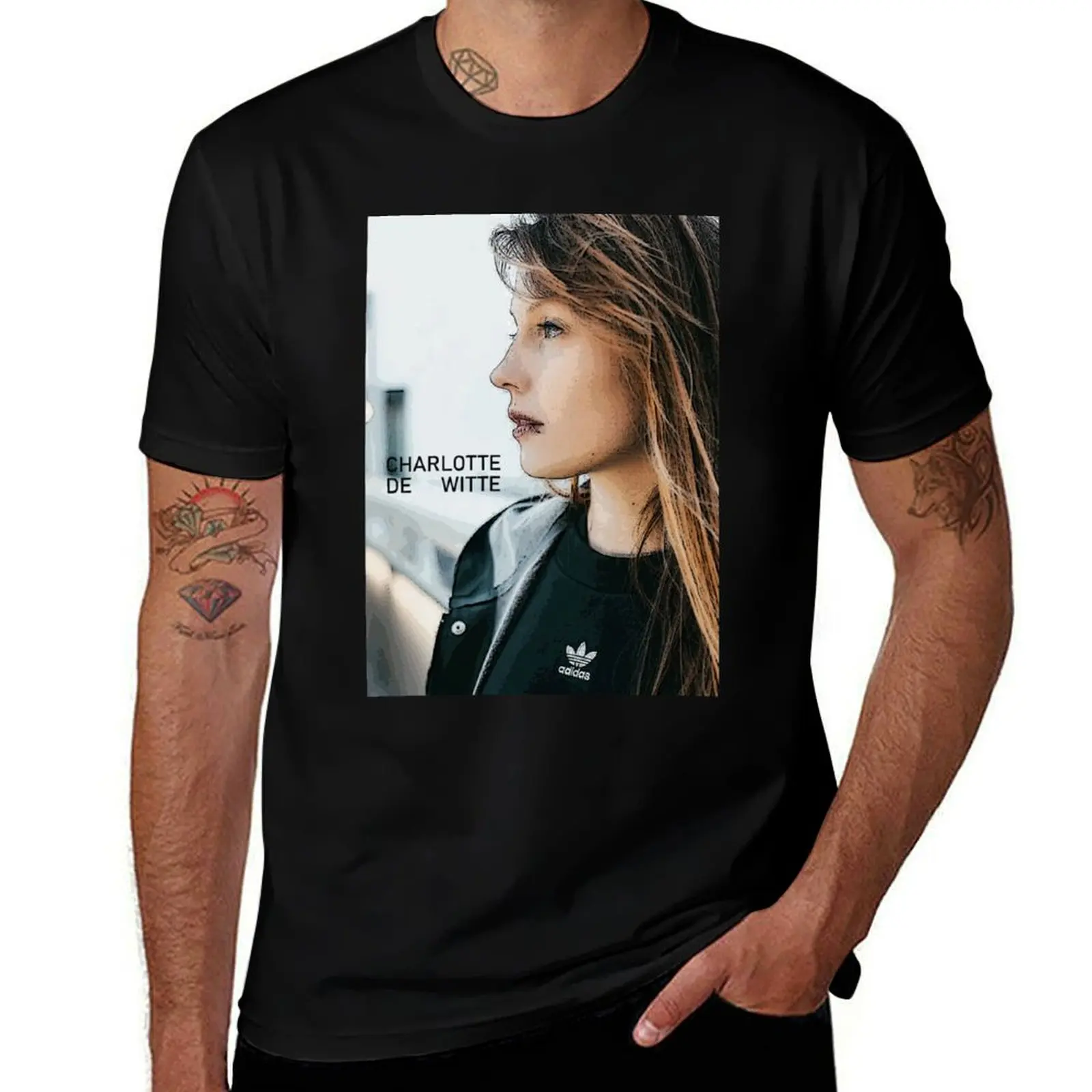 Charlotte de witte Classic T-Shirt Relaxed Casual Short Sleeve Tee T-Shirt
