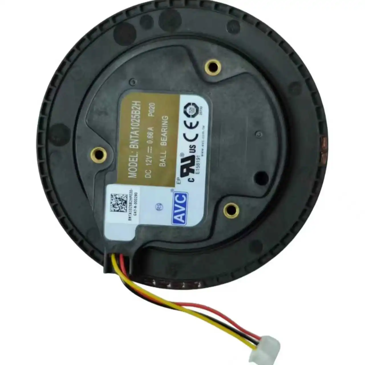 For AVC BNTA1025B2H 100x25mm DC 12V 0.66A Dual Ball Bearing Blower Fan 4500RPM 1.8W Centrifugal Air Purifier Cooling Fan