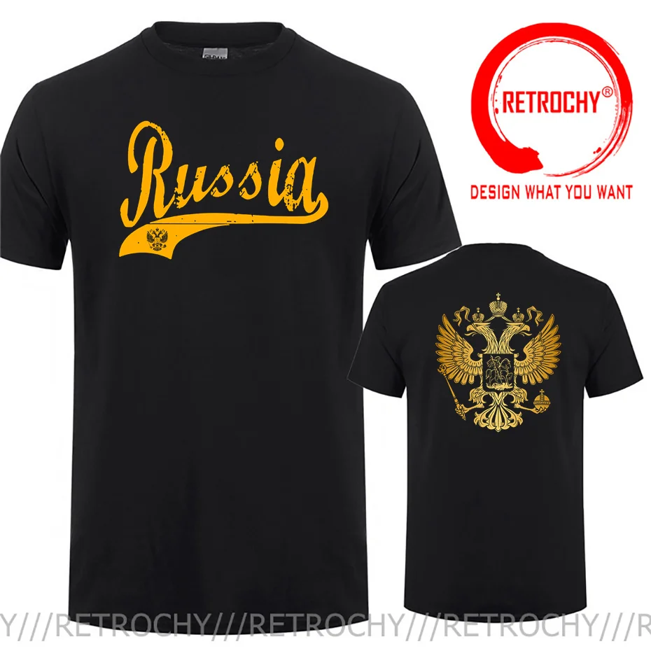 T-Shirt Russia Putin Kreml Moskau Moscow Russland Wladimir 2022 Fashion Russian Eagle Emblem T Shirt Men Custom Made Tee Shirt