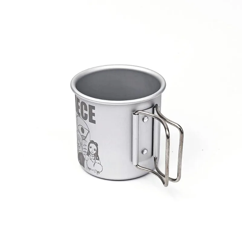 New One Piece Luffy Roronoa Zoro Nami Sanji Cartoon Animation Peripheral Secondary Aluminum Alloy Water Cup Creative Folding Cup view 6