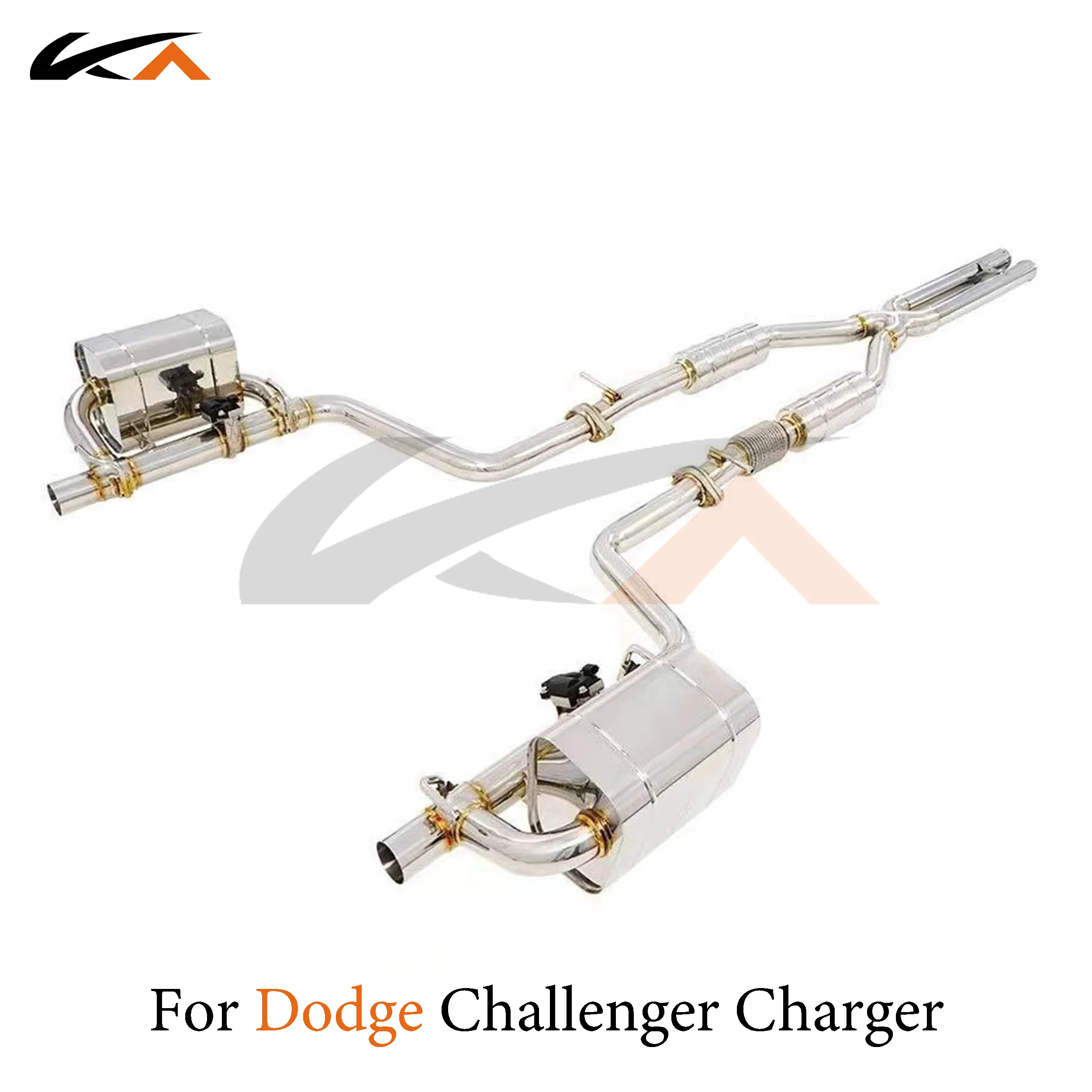 

KA Tuning exhaust system stainless catback for Dodge Challenger Charger 3.6 rear section performance parts muffler valve