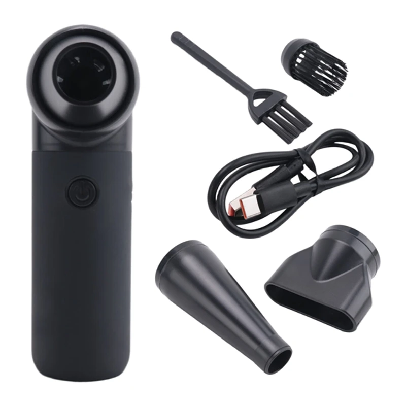 Compressed Air Duster,180000RPM Dryer Blower,3 Gear Portable Electric Air Duster,For Car Dry,Keyboard Computer Cleaning-AT35
