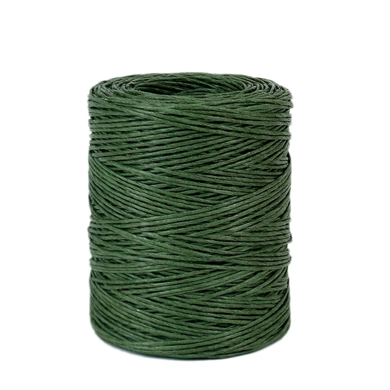 1.0Mm verde floreale legare filo avvolgere spago fatto a mano filo di ferro carta Rattan per (lunghezza: 210M)
