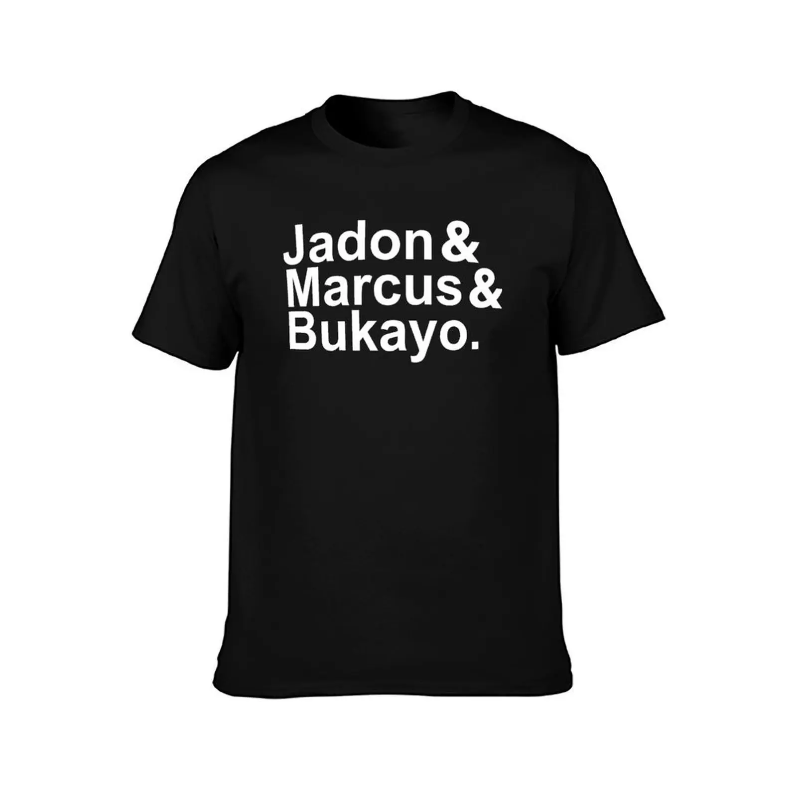 Jadon & Marcus & Bukayo T-Shirt, Summer Casual Cotton Tee, Oversized Streetwear Tops, Vintage Graphic Print, Unisex Men Women