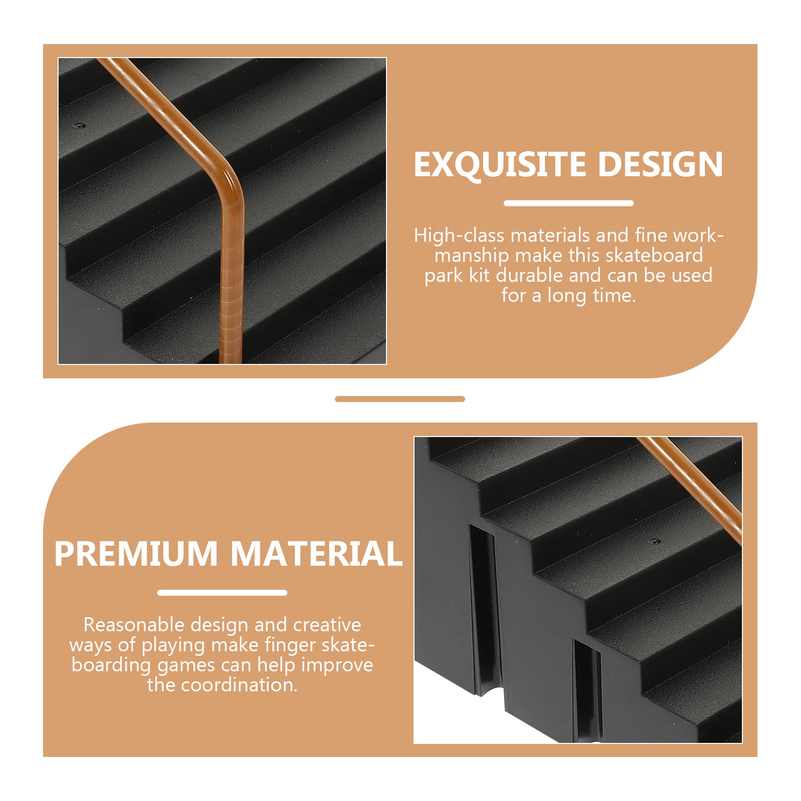 1個入りフィンガーボードランプキットミニ障害物コースセット、子供用パークランプ、子供用パーク、フィンガースポーツエクササイズゲーム、スケートボードパーク