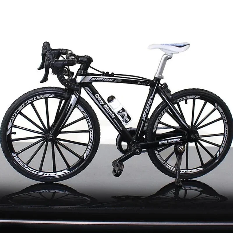 New 1:10 Mini Alloy Model Bicycle Diecast Metal Finger Mountain Racing Bike Adult Simulation Collection Gifts Toys for boys