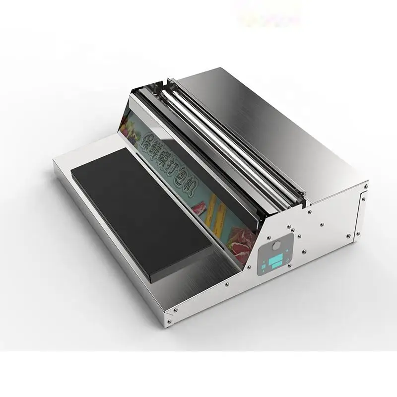 Semi-automatic Hand Wrapper Plastic Cling Film Wrapper Machine for Food Fruit Meat Package