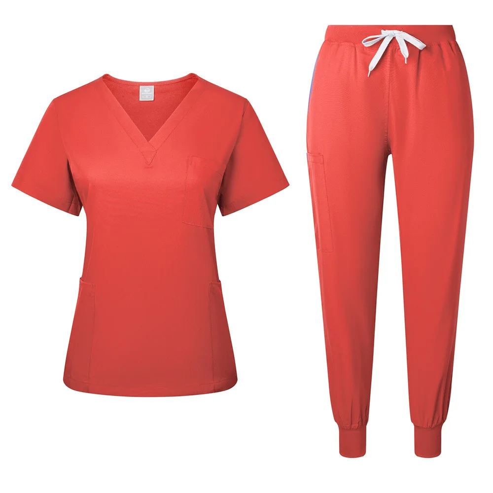 Ropa de trabajo para sala de operaciones, uniformes médicos, uniforme de Spa, conjuntos de fregado para mujer, Tops y pantalones, ropa de aseo para mascotas