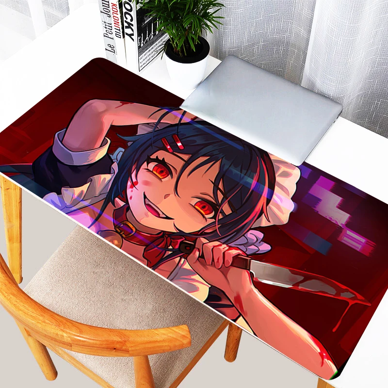 Mouse Pad Kawaii Anime HD Print Keyboard Pad Laptop Horror Game Girl M-miSide Cute Mousepad PC Gamer Gaming Accessories Desk Mat