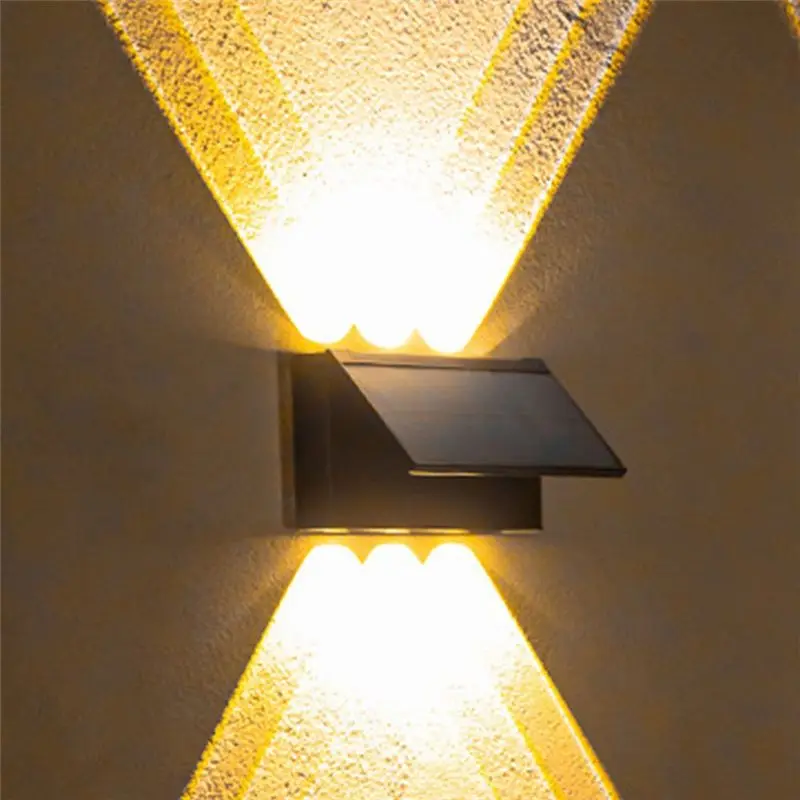 

*X07A New Upgrade LED Outdoor Wall Solar Lights Waterproof Garden Wall Decoration Lighting for Villa Patio Stair Corridor