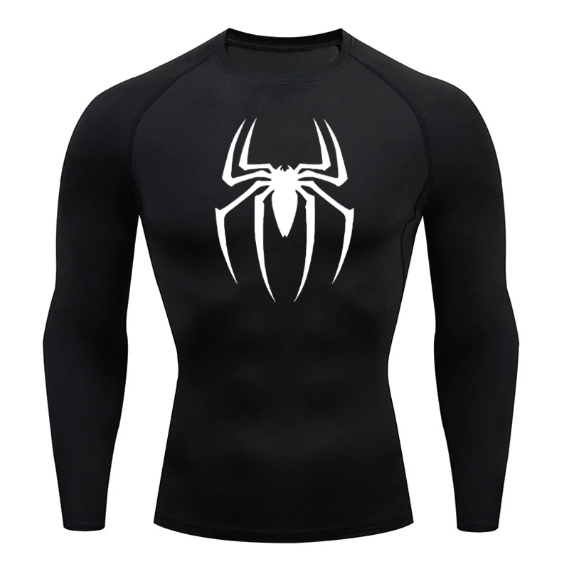 

Men Compression Running T-shirt Fitness Tight Long Sleeve Sport Shirts Training Jogging Tops Gym Sportswear Quick Dry Rashgard