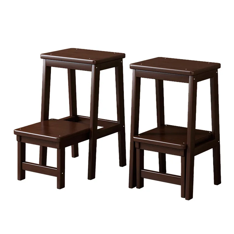 

DSA Solid Wood Ladder Stool Dual-purpose Household Foldable Ladder Multifunctional Chair Stool Climbing Ladder Climbing