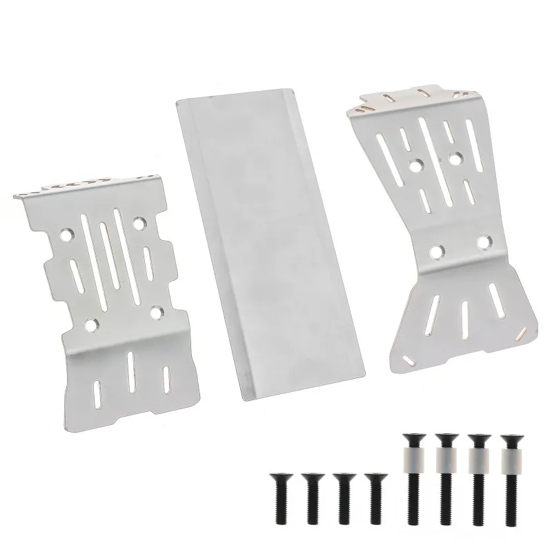 Metal Stainless Steel Chassis Armor Guard Protection Protector Skid Plate for ARRMA 1/10 GORGON Monster Truck 2WD Upgrade Parts