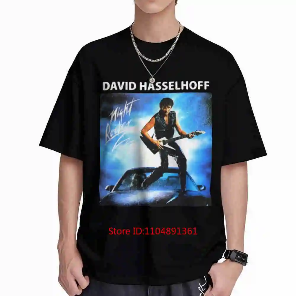 Hasselhoff Motorcycle Short Sleeve Tee 100% Cotton T-Shirt
