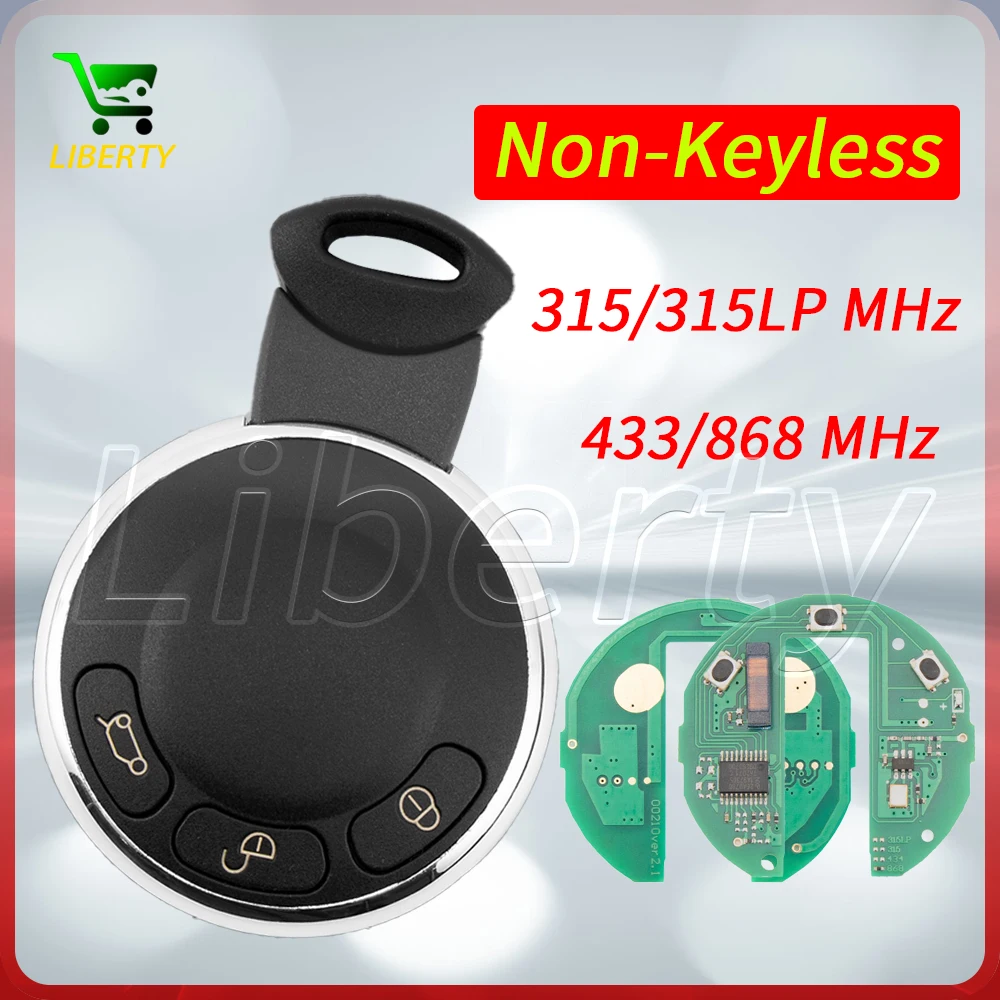 

Liberty KR55WK49333 315/315LP/433/868MHz ID46 Chip for Bmw Mini Cooper Half Smart Car Remote Control Key CAS3 System IYZKEYR5602