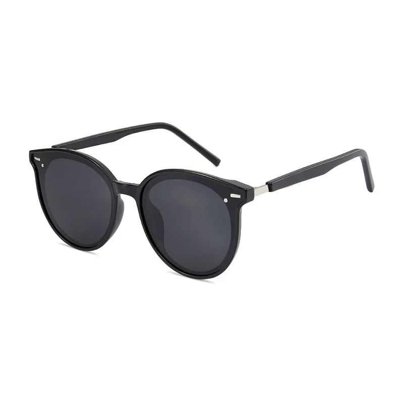 ヴィンテージ高級デザイナーラウンドフレーム女性サングラスクラシックトレンド男性サングラス旅行釣りシェード眼鏡男性レンテス-uv400