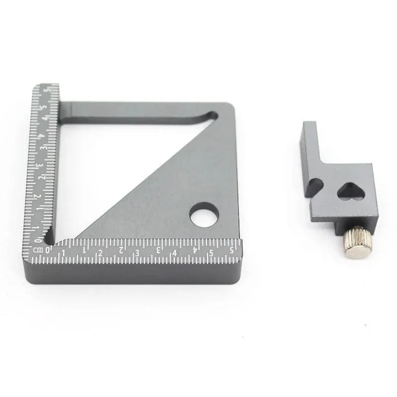 45/90 degree with height, width, diameter measurement, aluminum alloy woodworking angle measuring tool marking gauge