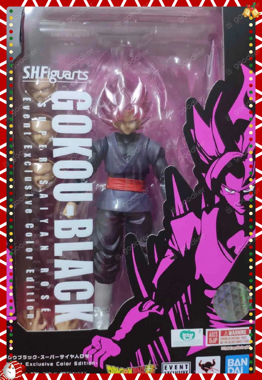 

Stock Dragon Ball, натуральная Bandai S.H.Figuarts, розовая фигурка Zamasu, черный Goku Super Saiyan, брендовая фигурка в штучной упаковке, игрушка