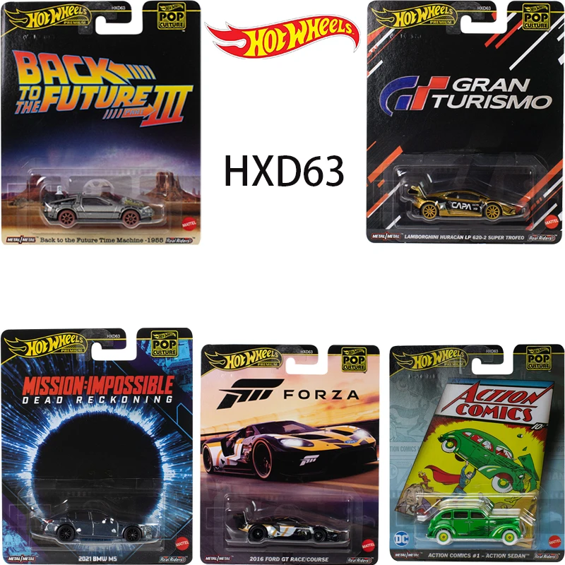 Hot Wheels Gold Back To The Future HXD63 Fun Culture Alloy Model Car Collection Gift