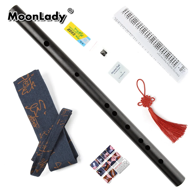 Aluminum Alloy Production Flute Single Section High Quality Solid Black Flute National Musical instrument For Professionals