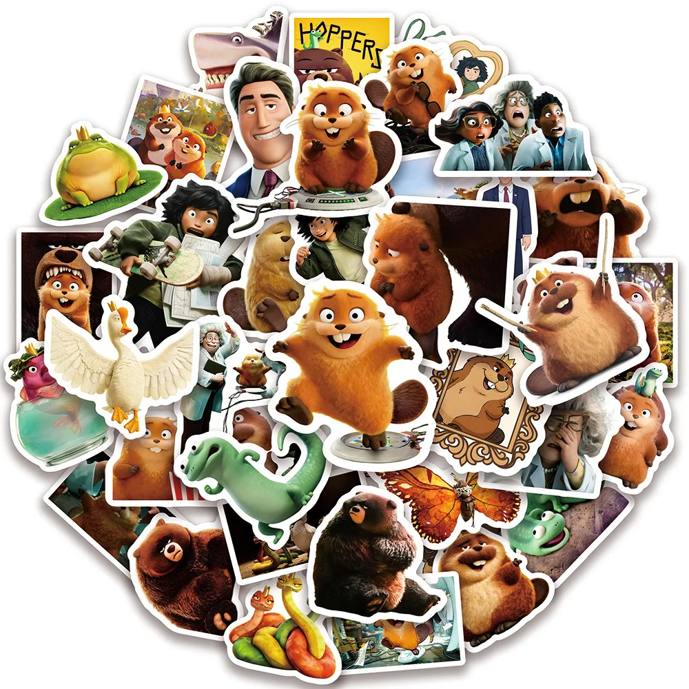 50 Stück Hoppers Niedliche Gemischte DIY Wasserfeste Becherdekoration Neue Film-Merchandise-Aufkleber