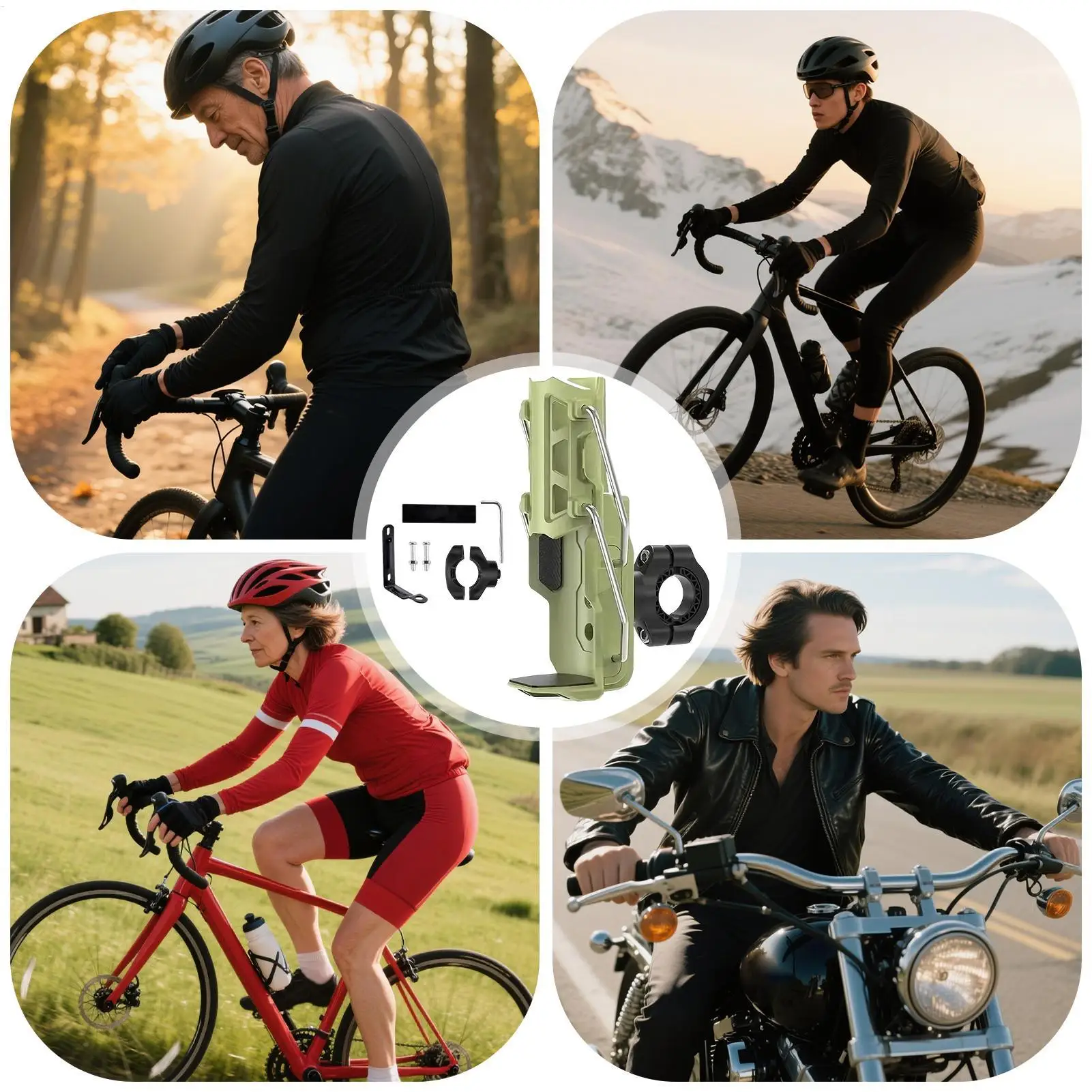 

Cycling Water Bottle Holders 360-Degree Rotation Bike Cup Bracket Adjustable Water Bottle Organizer Rack For Women Men Youth